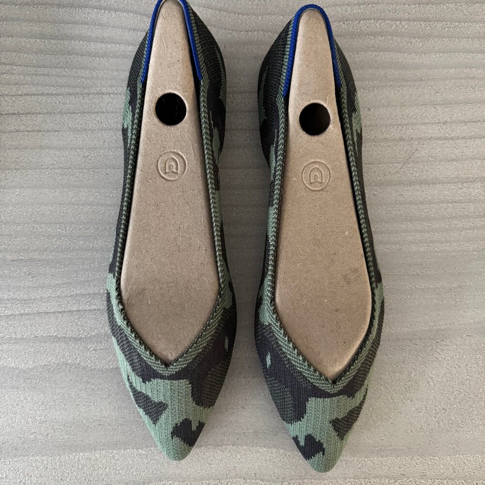Like New - Rothy's The Point - Green Camo - 10